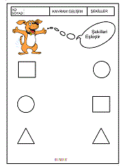 geometrik şekiileri eşleştir